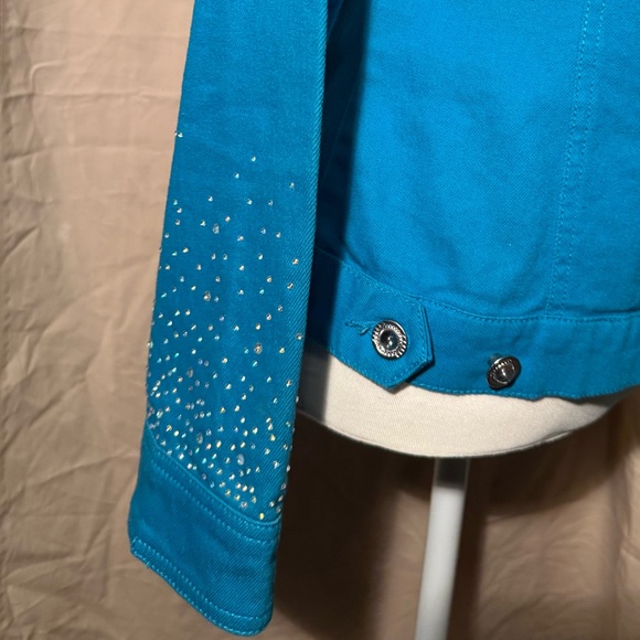 Turquoise Ethyl Denim jacket - Picture 4 of 6